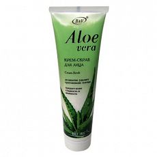 00003654 Biтэкс Aloe vera. Крем-скраб для лица с АЛОЭ, 100 мл