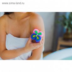 3092678 Мочалка для тела 30 гр "Бабочка", цвет МИКС