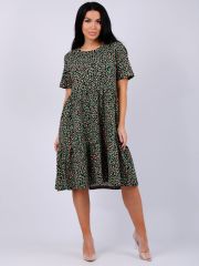 525883 Malina Платье тёмно-зелёный