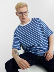 111772 MARK FORMELLE Футболка сине-белая полоска