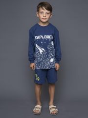 550082 BATIK Лонгслив Синий
