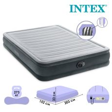 9317106 Кровать надувная FULL COMFORT-PLUSH AIRBED 152х 203 х 33 см, с встр насосом 67770ND