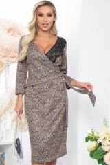 П5199 LT Collection Платье коричневый