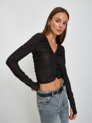 10200260550 Блузка жен. Andjeli черный CONCEPT CLUB Women