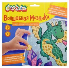 Набор д/тв. волшебная мозаика Каляка-Маляка ДРАКОН 20х20 см 3+
