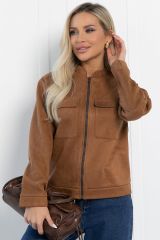 Б12974-2М LT Collection Бомбер коричнево-рыжий