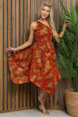 П12728-15 Платье LADY TAIGA Оранжевое