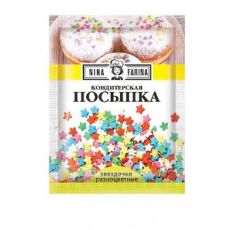 «Nina Farina», кондитерская посыпка «Звездочки разноцветные», 15 гр. KDV
