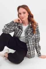 469656 Braslava Рубашка серый чёрный клетка