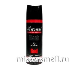 Арабский дезодорант Rasasi Black & Red for Men 200 ml