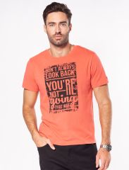 507261 VILATTE Футболка коралловый_dont_look_back