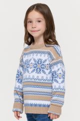9232-96017-71/3400591/321/0174/501 Джемпер NEWVAY Латте/Зимнее утро/Осеннее небо/Стальной/Белый