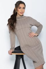 П12049 Платье LADY TAIGA Коричневое