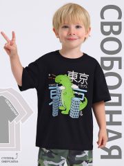 497465 Апрель Футболка черный