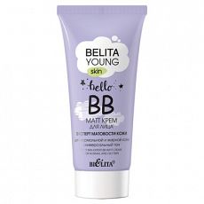 027694 Bielita Young Skin. BB-matt крем для лица «Эксперт матовости кожи» для нормальной и жирной кожи, 30мл