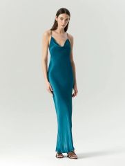 Платье макси с открытой спиной, PL1597/jewel