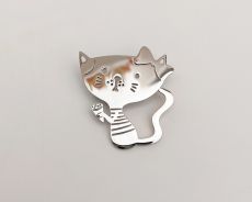 Брошь Котик