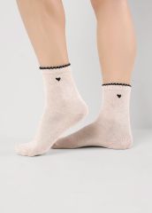 544321 CLEVER Носки меланж св.бежевый