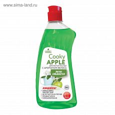 500мл Cooky Apple Гель д/мытья посуды яблоко.Концентрат