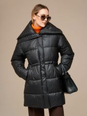 83032z черный Пуховик женский HOOPS