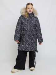 543083 BATIK Пальто Принт черный