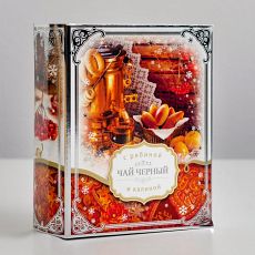 4707196 Чай чёрный Книга "Русская Зима" Рябина калина 125 г