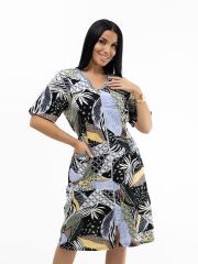 НФ-00224956 Текс-плюс Халат Черный,желтый,зеленый