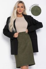 Ю12283-25 LT Collection Юбка хаки
