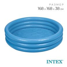 Бассейн надувной INTEX «Кристалл», 168×38 см, от 2 лет, 58446NP INTEX