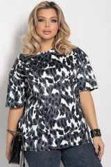 501273 LT Collection Блуза чёрно-белый