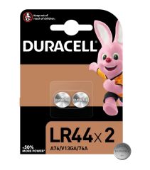 Батарейка алкалиновая Duracell, LR44 (А76, KA76, V13GA)-2BL, 1.5В, блистер, 2 шт. 1544077