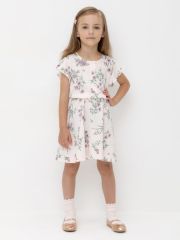 CROCKID Платье КР 5792-1 розовый, полевые бабочки