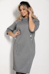 П12688-18 LT Collection Платье чёрно-белый