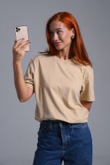 500340 Натали Футболка бежевый