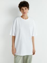 Omsa Футболка OmT_D1302 Футболка женская OVERSIZE, CO Bianco (Белый)