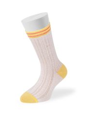 Omsa Носки OMSA kids Calzino 21C00 ажур - цветная пятка и мысок Bianco (Белый)