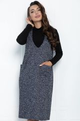 П11213 LT Collection Сарафан темно-синий