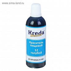 4499571 Краситель пищевой кондитерский гелевый Kreda Decor, голубой, 90 г