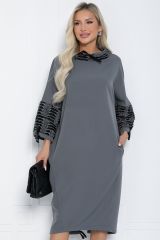 П12419-10 Платье LADY TAIGA Серое