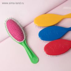 1317345 Расчёска массажная, 6 × 22 см, цвет МИКС, ЩМ-1, 3-О-АИ