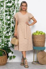 538143 LT Collection Платье бежевый