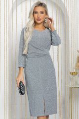 П12269-19 LT Collection Платье серебро