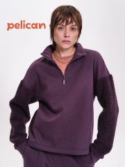 DFNS6930 PELICAN Толстовка Сливовый