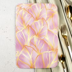 Доска разделочная Tropical Leaf Pink, 30 х 20 см 9215758 Пластик