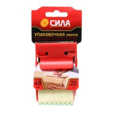 681597 Клейкая лента «СИЛА притяжения», прозрачная, 4,8 см х 20 м, 50 мкм