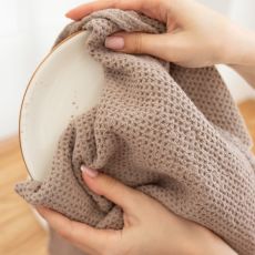 Полотенце SL HOME Home collection, коричневое, 38×65 см, лён 29%, хлопок 71%, плотность 215 г/м²