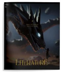 Тетрадь 48 л. Литература А5 лин. скреп. LOREX DEMONS INSIDE мел. карт. запечатка форзаца, фольга