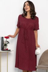 546429 LT Collection Платье бордовый