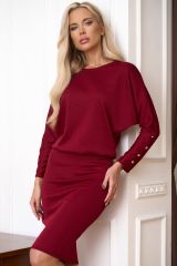 Open-style Платье 7034 бордовый