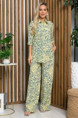 525184 LT Collection Костюм жёлтый, серый